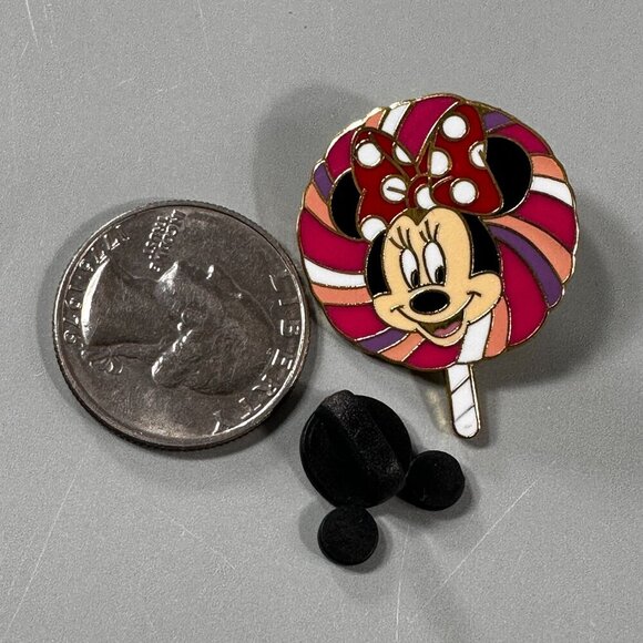 Disney Minnie Mouse Trading Pin Lollipop Swirl Brooch Jewelry Accessories Badge - Picture 3 of 8